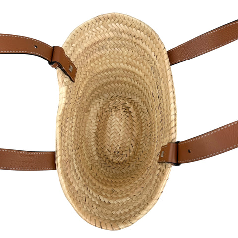 Loewe leather-trimmed basket tote