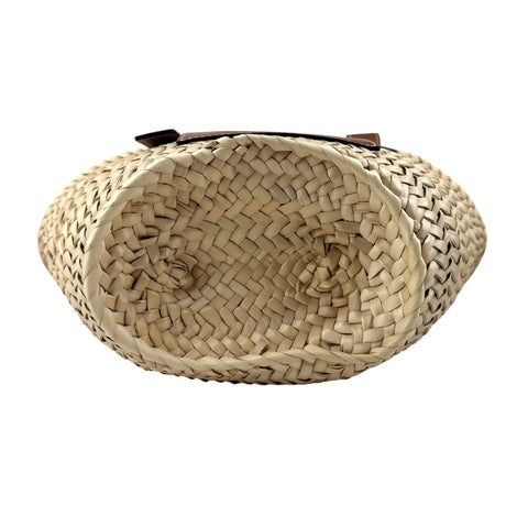 Loewe leather-trimmed basket tote