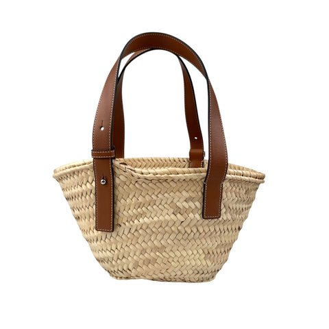 Loewe leather-trimmed basket tote