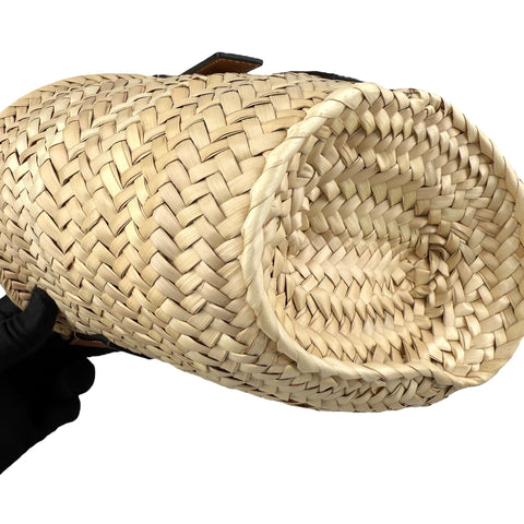 Loewe leather-trimmed basket tote