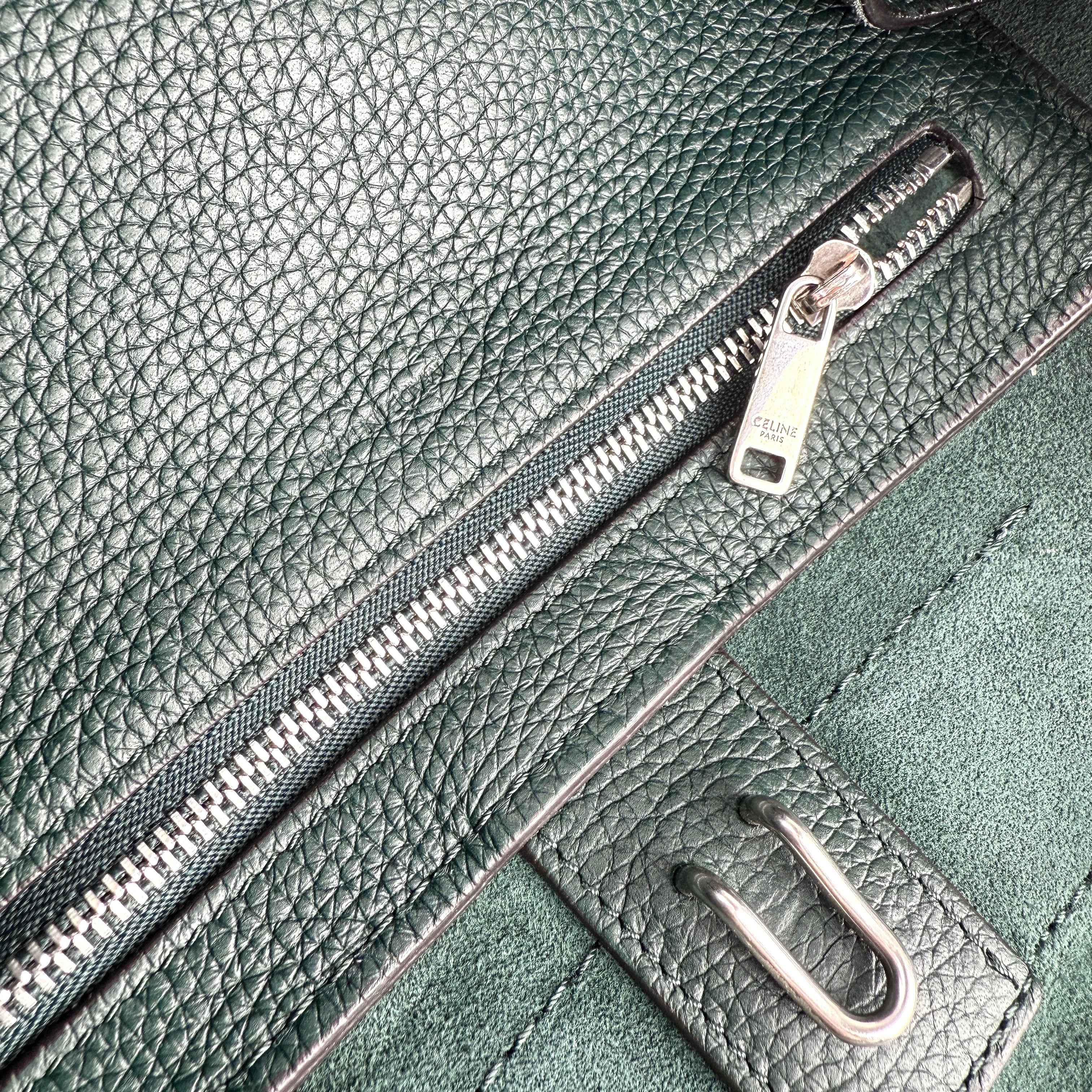 Celine Big Bag leather handbag Green