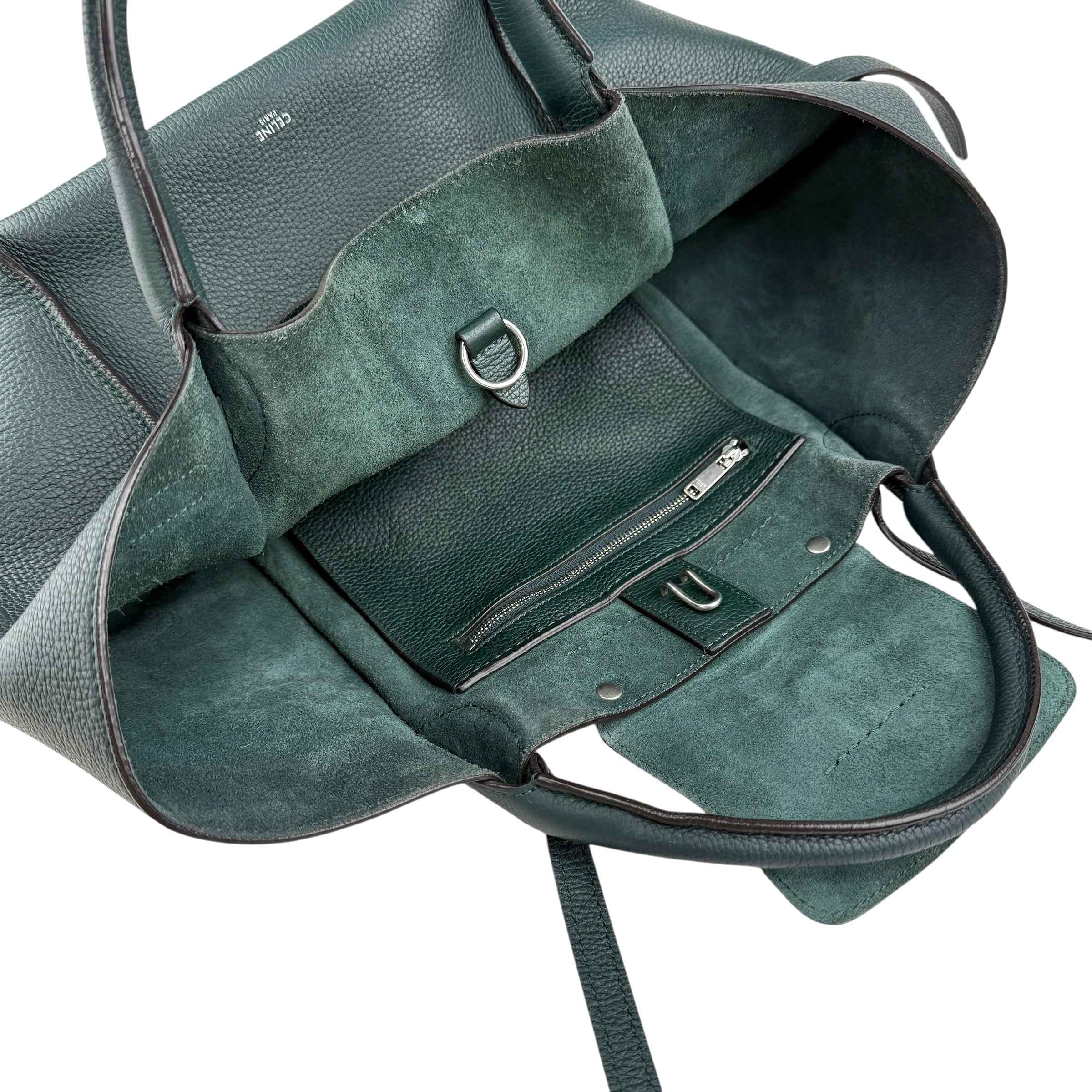 Celine Big Bag leather handbag Green