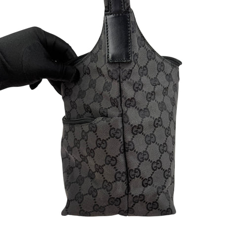 Gucci GG Canvas Shoulder Bag Black
