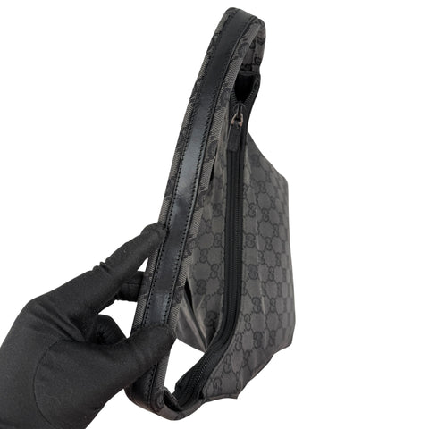 Gucci GG Canvas Shoulder Bag Black