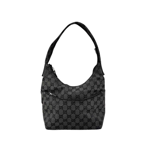 Gucci GG Canvas Shoulder Bag Black