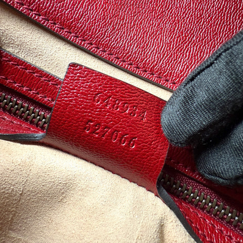 Gucci Red GG Dahlia Messenger Bag