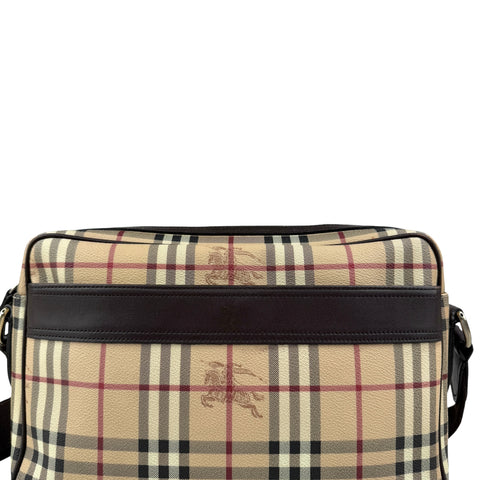Pre-owned burberry house check shoulder bag front
