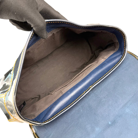 Fendi Black Patent Leather B Bag