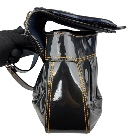 Fendi Black Patent Leather B Bag