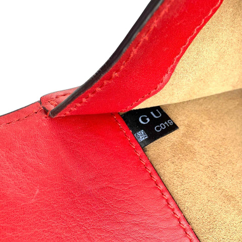 Gucci Beige/Red GG Coated Canvas Supreme and Leather Arabesque Medium Dionysus Bag