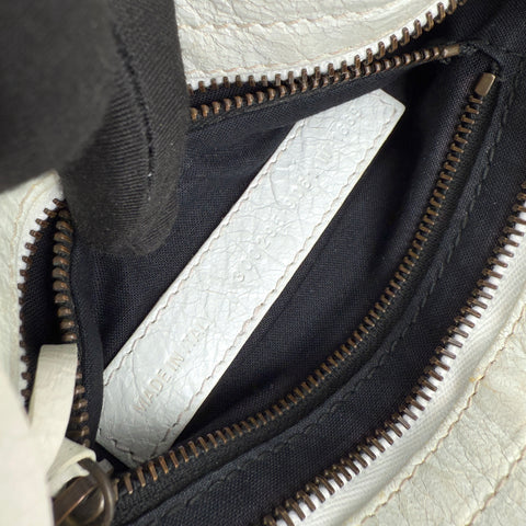 Balenciaga Agneau Graffiti All Over Classic Hardware Mini City White Multicolor