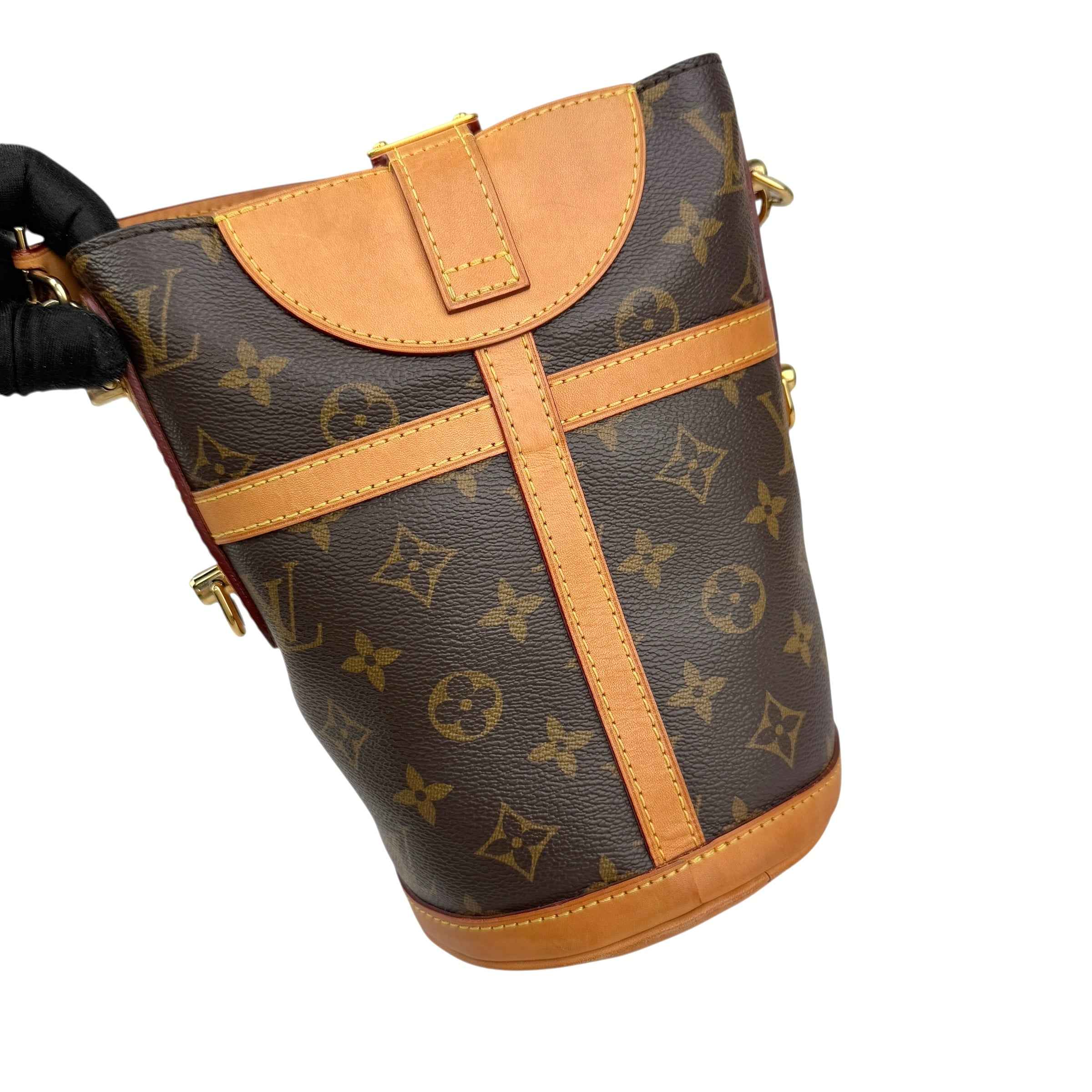Louis Vuitton Monogram Canvas Duffle Bucket Bag