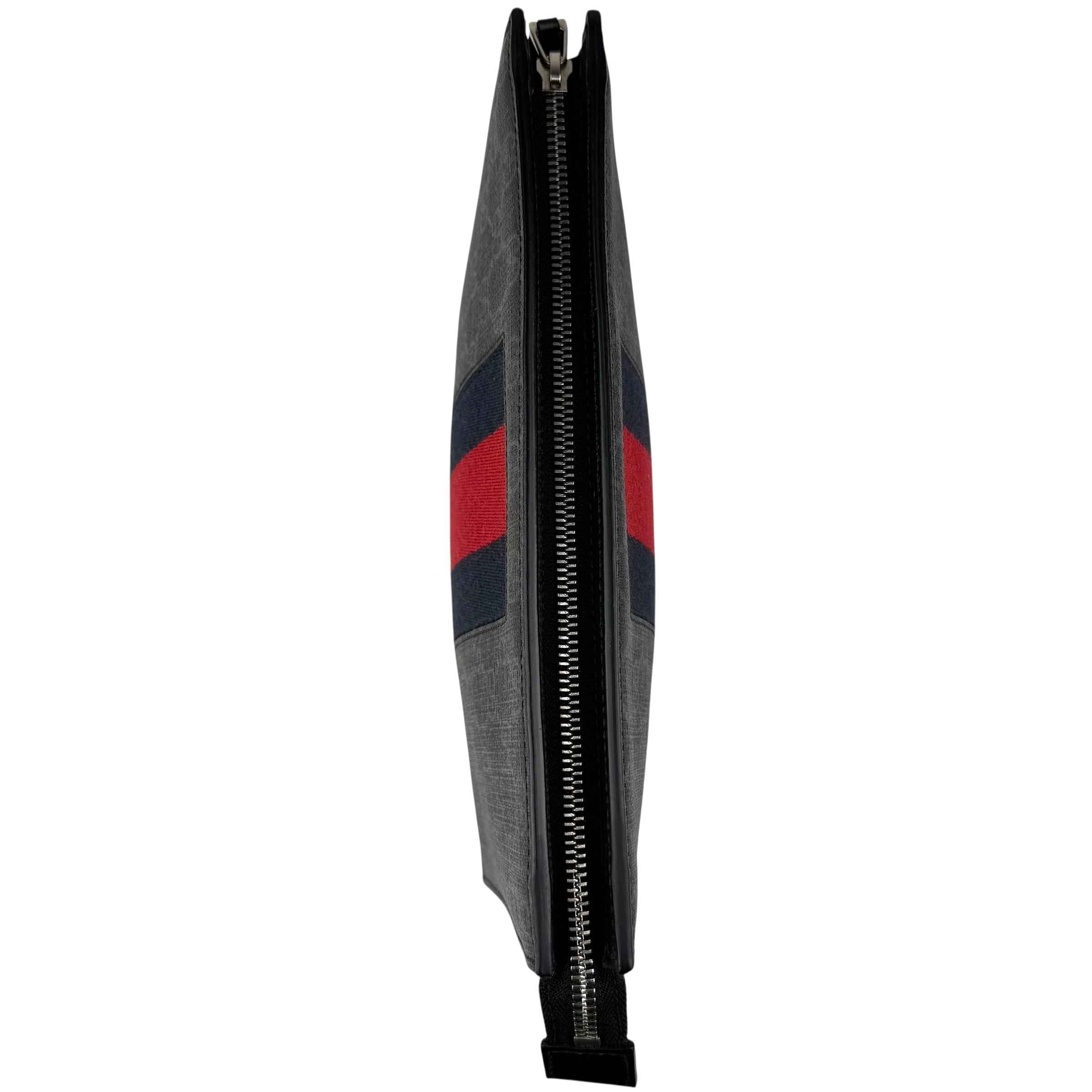Gucci GG Supreme Web Zipped Pouch