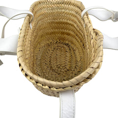 Pre-owned chloe sense raffia tote bag front