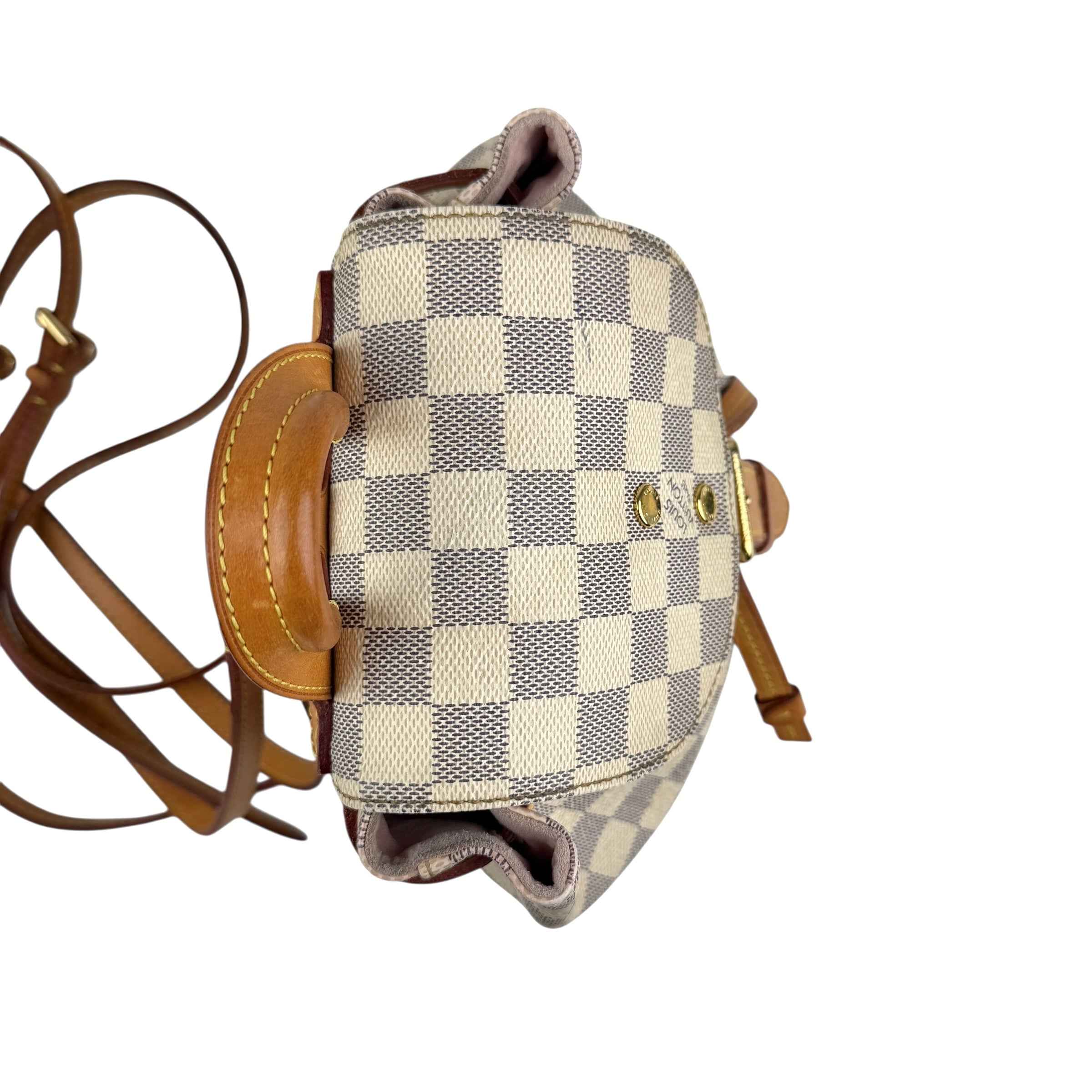 Louis Vuitton Damier Azur Canvas Sperone Backpack Bag