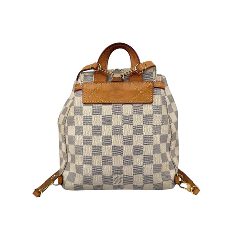 Louis Vuitton Damier Azur Canvas Sperone Backpack Bag