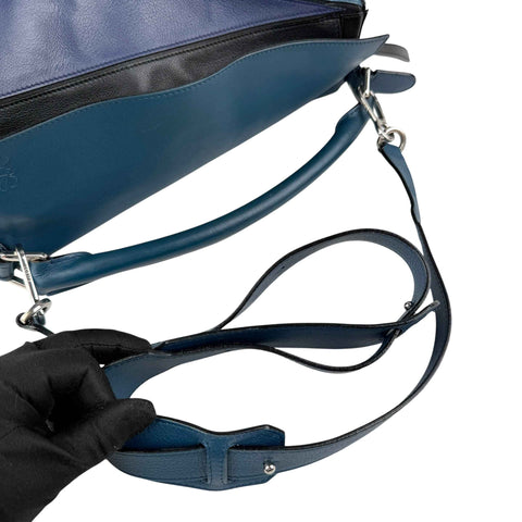 Loewe Calfskin Colorblock Medium Puzzle Bag Blue