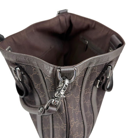 Gucci GG Denim Abbey D Ring satchel