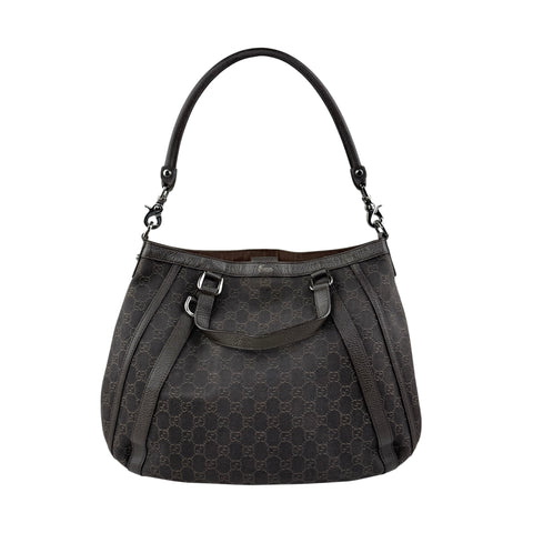 Gucci GG Denim Abbey D Ring satchel