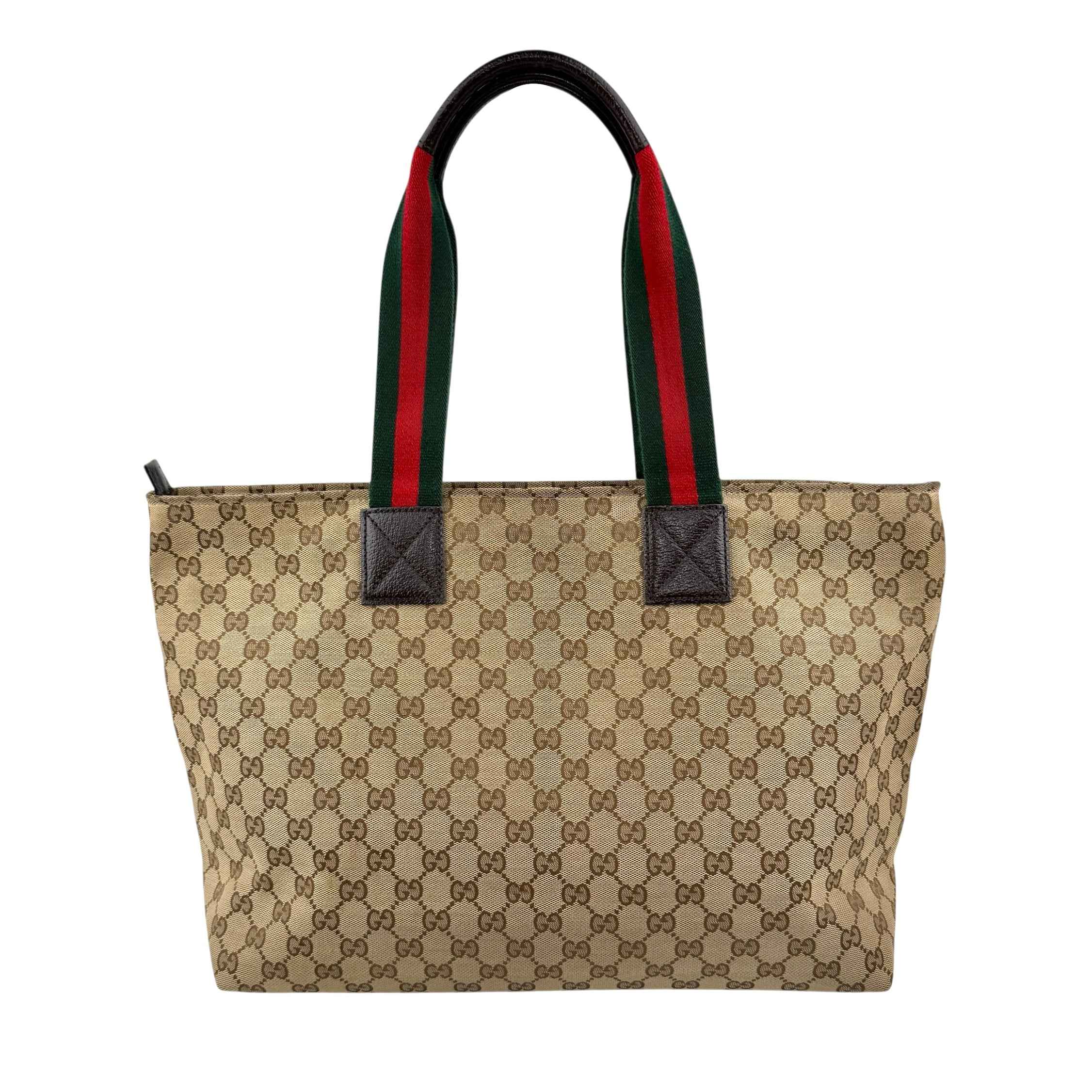 Gucci Beige/Brown GG Canvas and Leather Diaper Tote