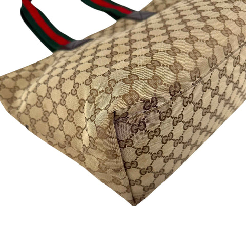 Gucci Beige/Brown GG Canvas and Leather Diaper Tote