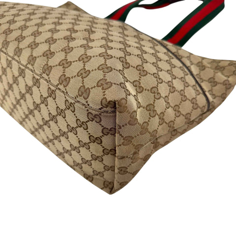 Gucci Beige/Brown GG Canvas and Leather Diaper Tote
