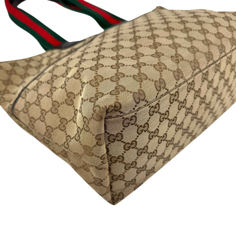 Gucci Beige/Brown GG Canvas and Leather Diaper Tote