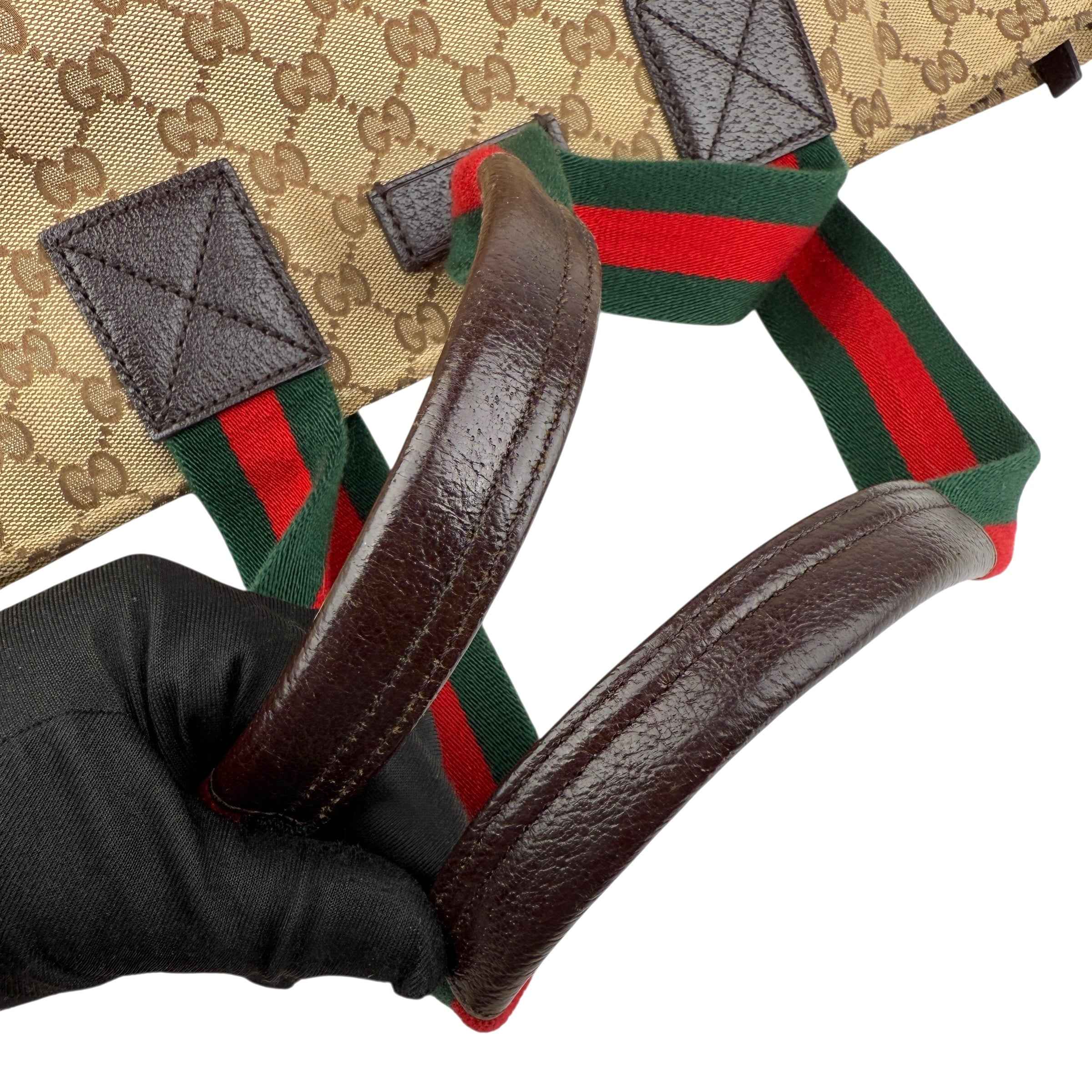 Gucci Beige/Brown GG Canvas and Leather Diaper Tote