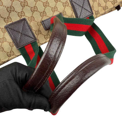 Gucci Beige/Brown GG Canvas and Leather Diaper Tote