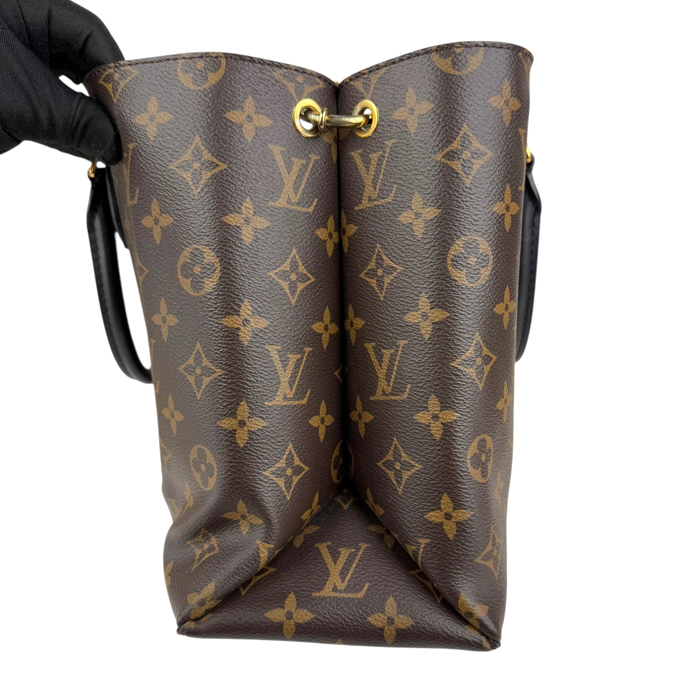 louis vuitton monogram canvas flower tote bag left