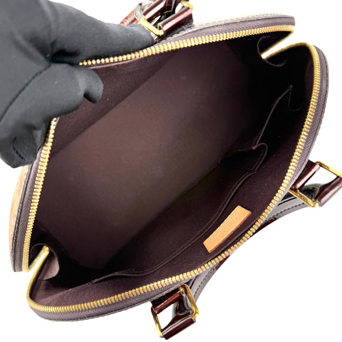 Pre-owned Louis Vuitton Amarante Monogram Vernis Alma Bag