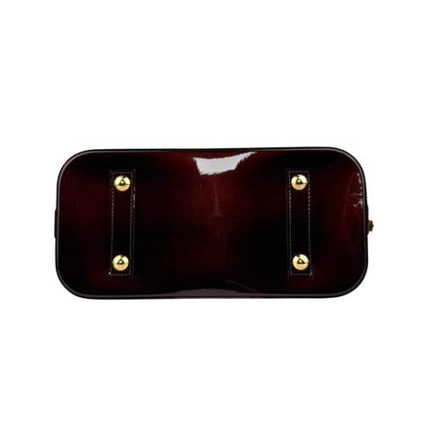 Pre-owned Louis Vuitton Amarante Monogram Vernis Alma Bag