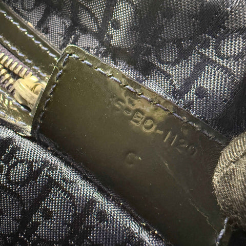 Dior Black Cannage Quilted Patent Leather Lady Dior Bag