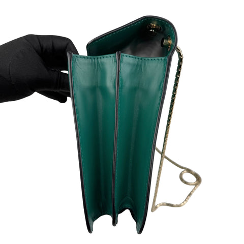 Pre-owned Bvlgari Bulgari Calfskin Serpenti Forever Shoulder Bag Emerald Green shoulder bag