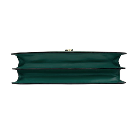 Pre-owned Bvlgari Bulgari Calfskin Serpenti Forever Shoulder Bag Emerald Green shoulder bag