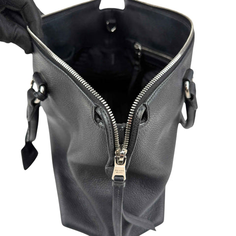 Prada Vitello Daino Leather Galleria Black Handbag