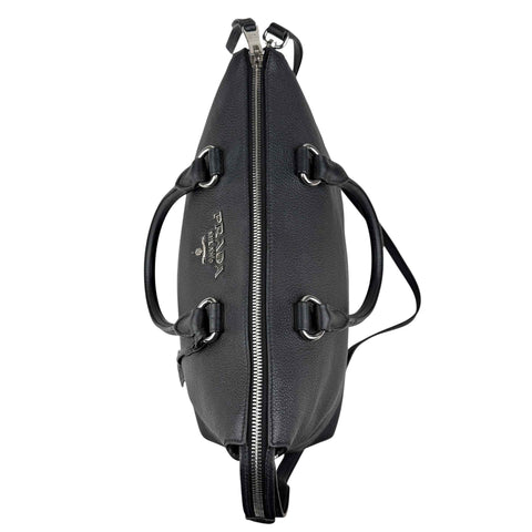 Prada Vitello Daino Leather Galleria Black Handbag