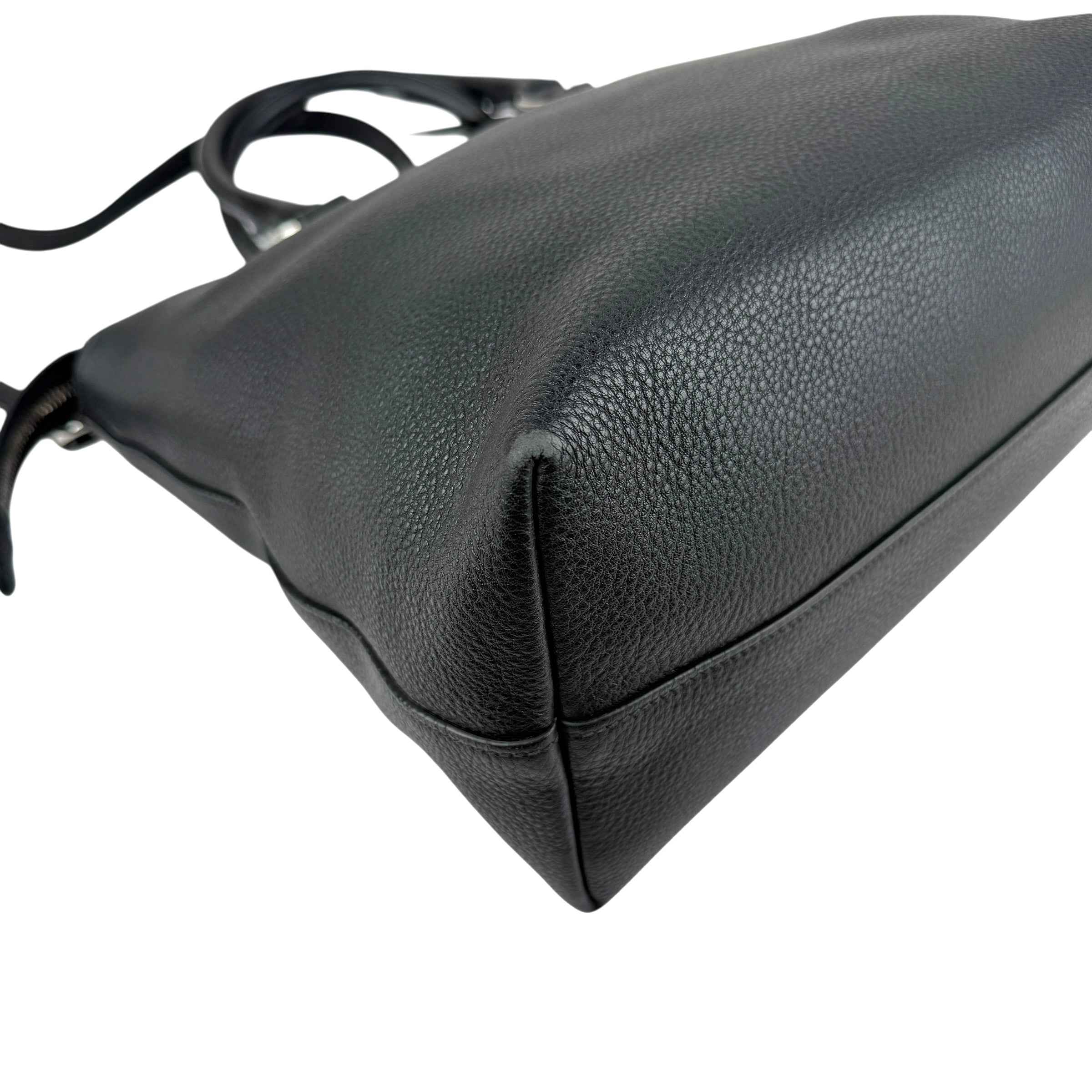 Prada Vitello Daino Leather Galleria Black Handbag