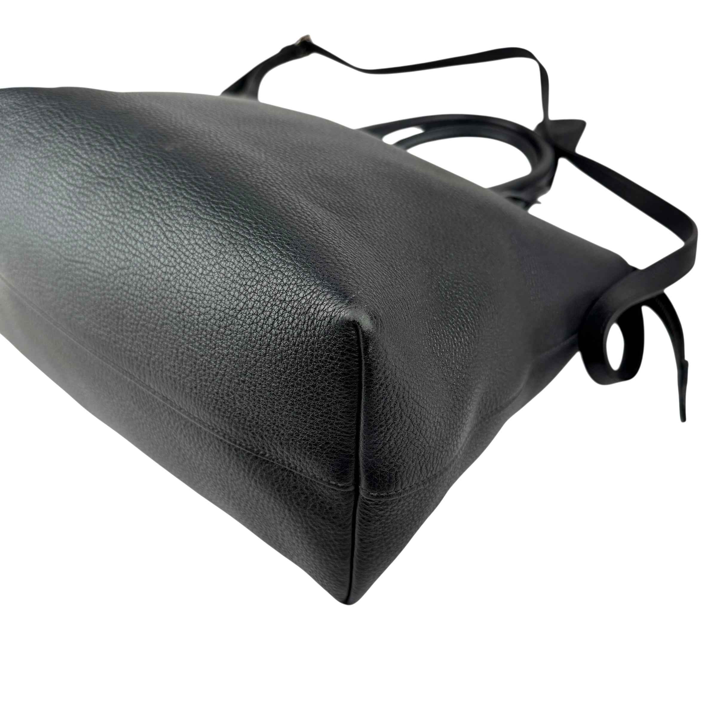 Prada Vitello Daino Leather Galleria Black Handbag