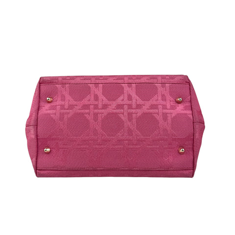 Pre-owned Dior Pink Fabric Bag With Leather Handle bag
