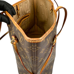 Louis Vuitton Neverfull Tote MM Brown Canvas Monogram