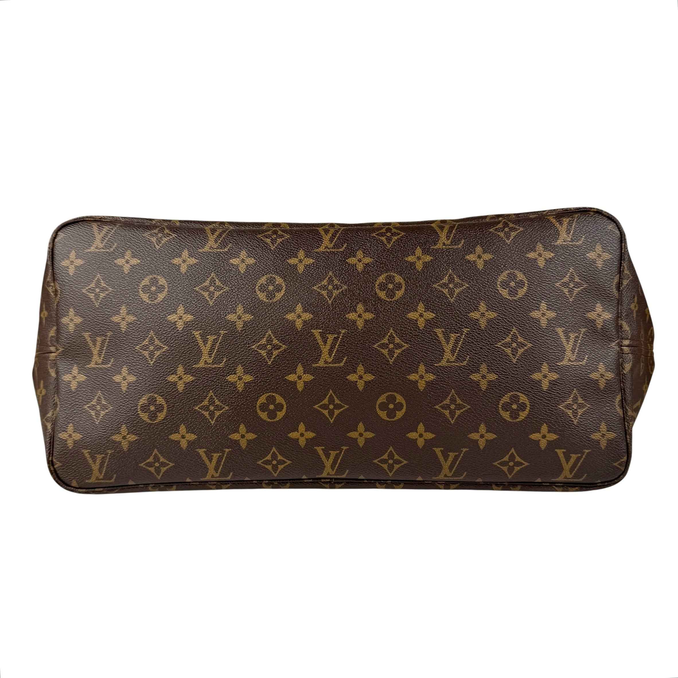 Louis Vuitton Neverfull GM Tote Brown Canvas Coated Monogram