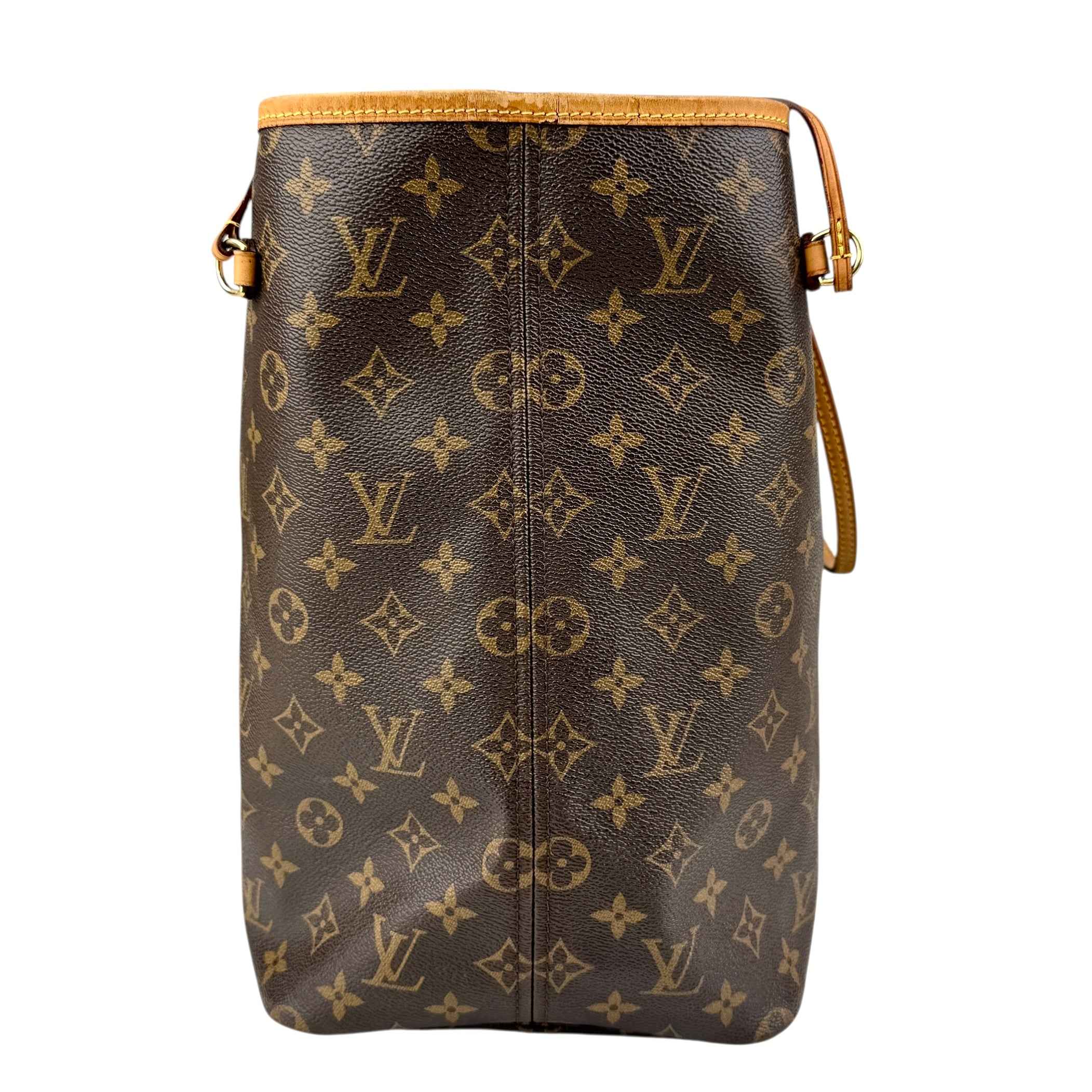 Louis Vuitton Neverfull GM Tote Brown Canvas Coated Monogram