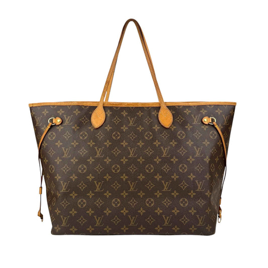 Louis Vuitton Neverfull GM Tote Brown Canvas Coated Monogram
