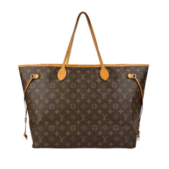 Louis Vuitton Neverfull GM Tote Brown Canvas Coated Monogram
