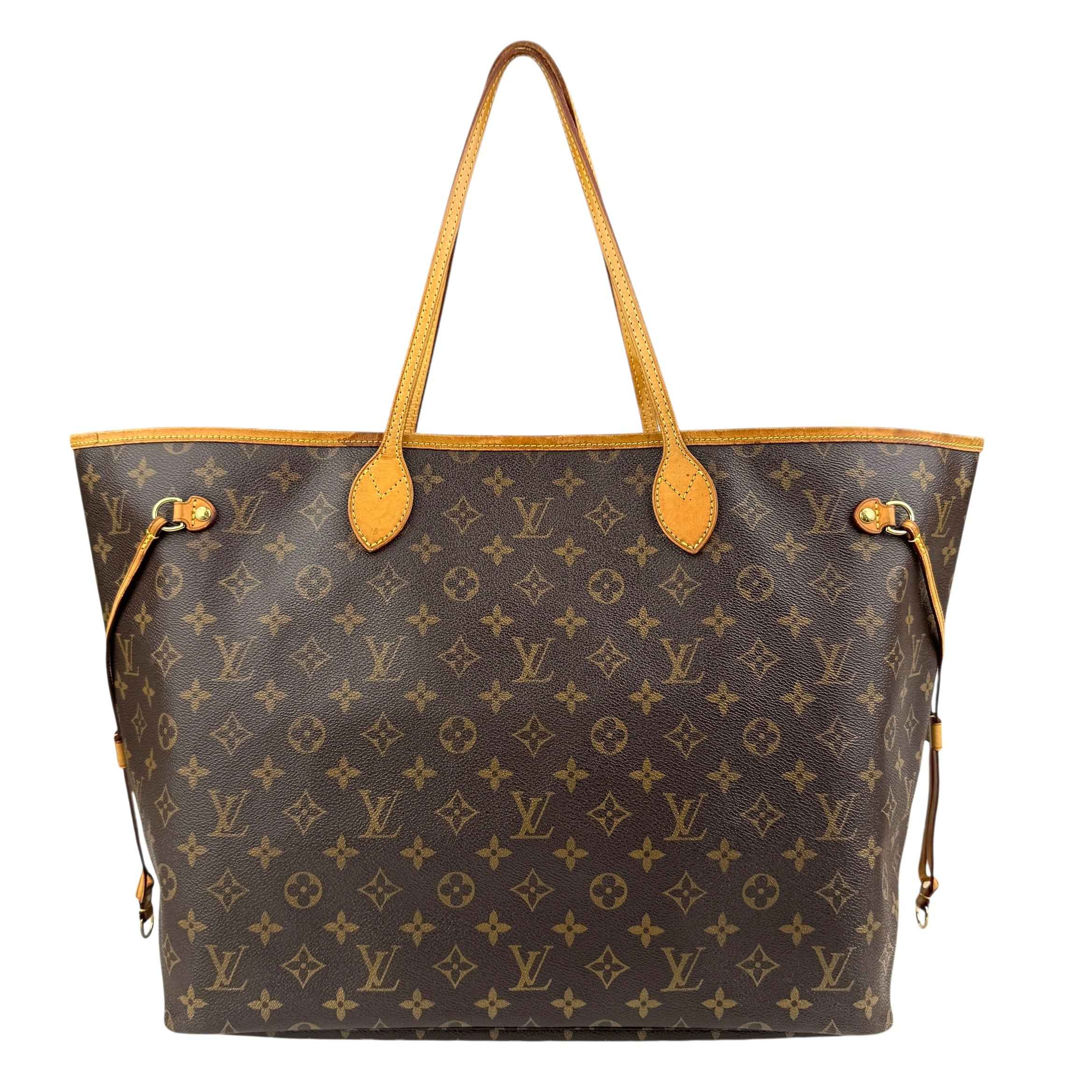 Louis Vuitton Neverfull GM Tote Brown Canvas Coated Monogram