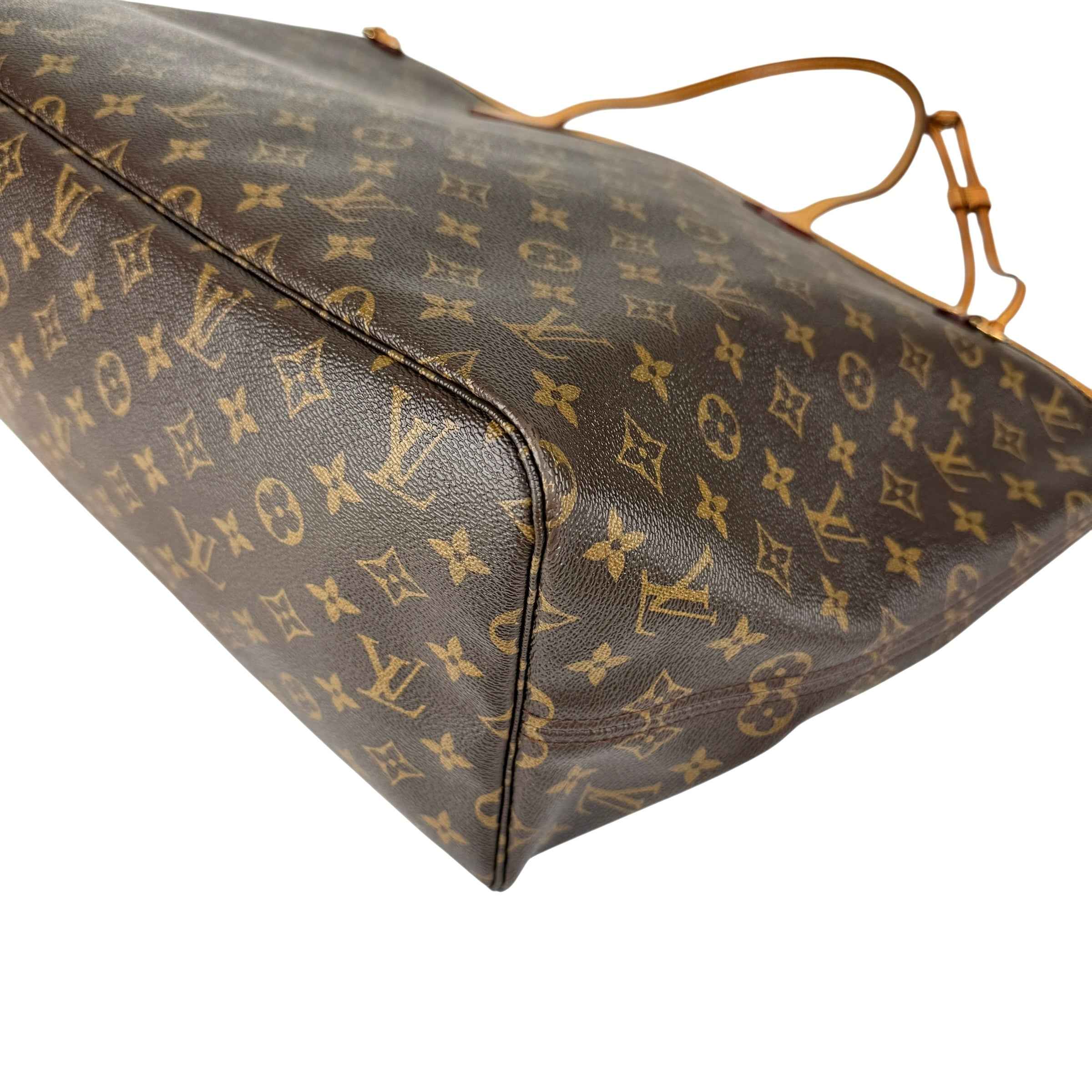 Louis Vuitton Neverfull GM Tote Brown Canvas Coated Monogram