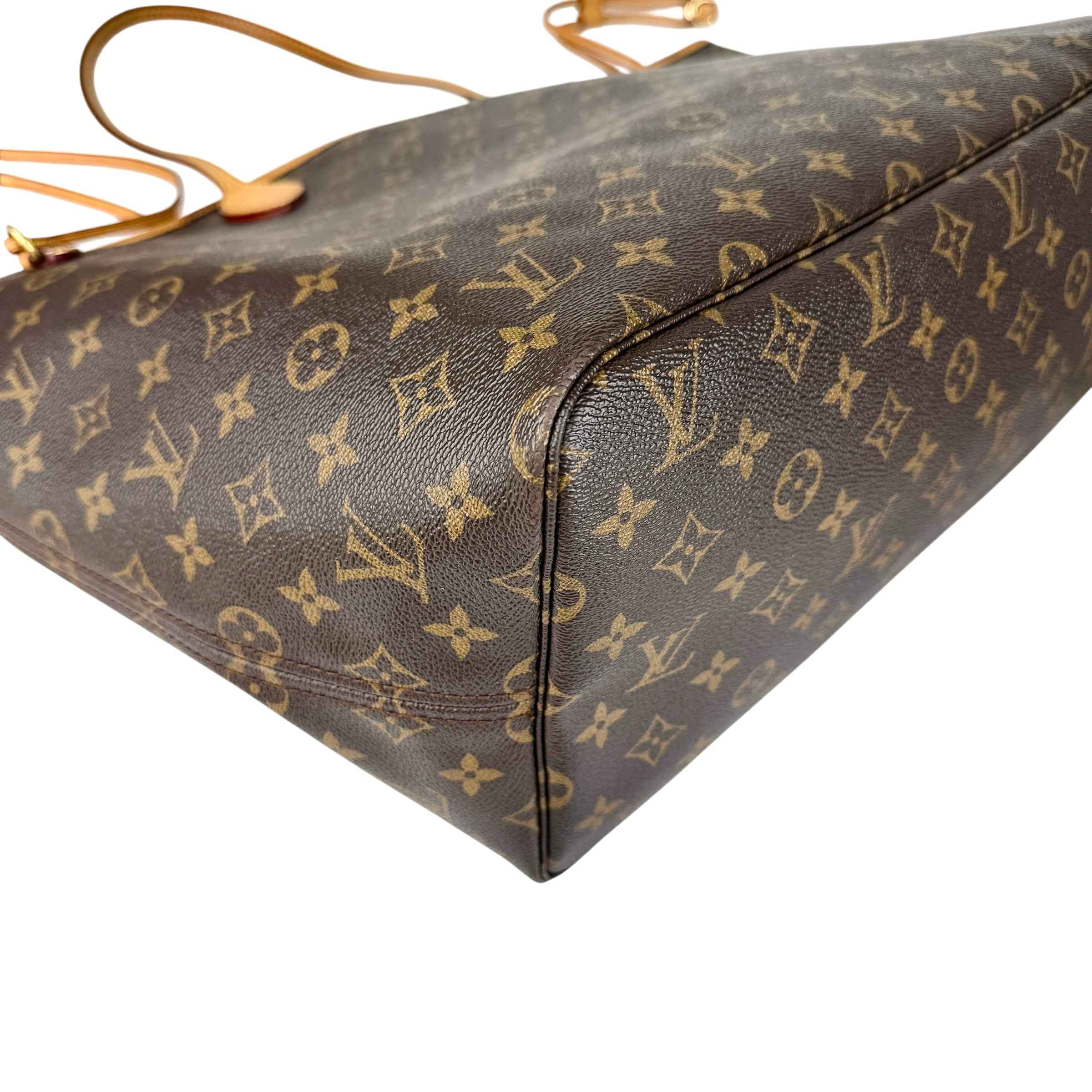 Louis Vuitton Neverfull GM Tote Brown Canvas Coated Monogram