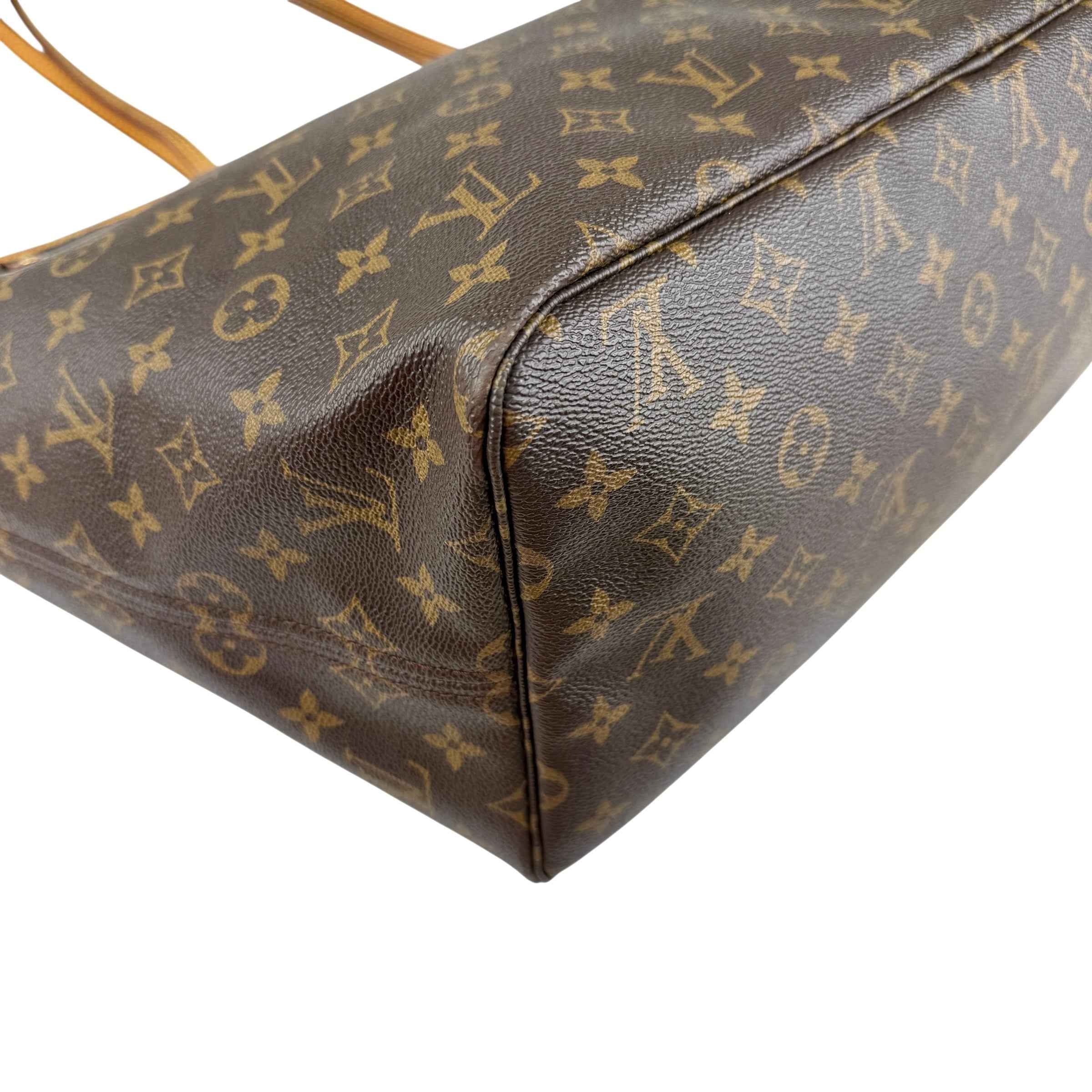 Louis Vuitton Neverfull GM Tote Brown Canvas Coated Monogram
