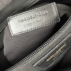 Saint Laurent Monogram Coated Canvas Backpack Brown